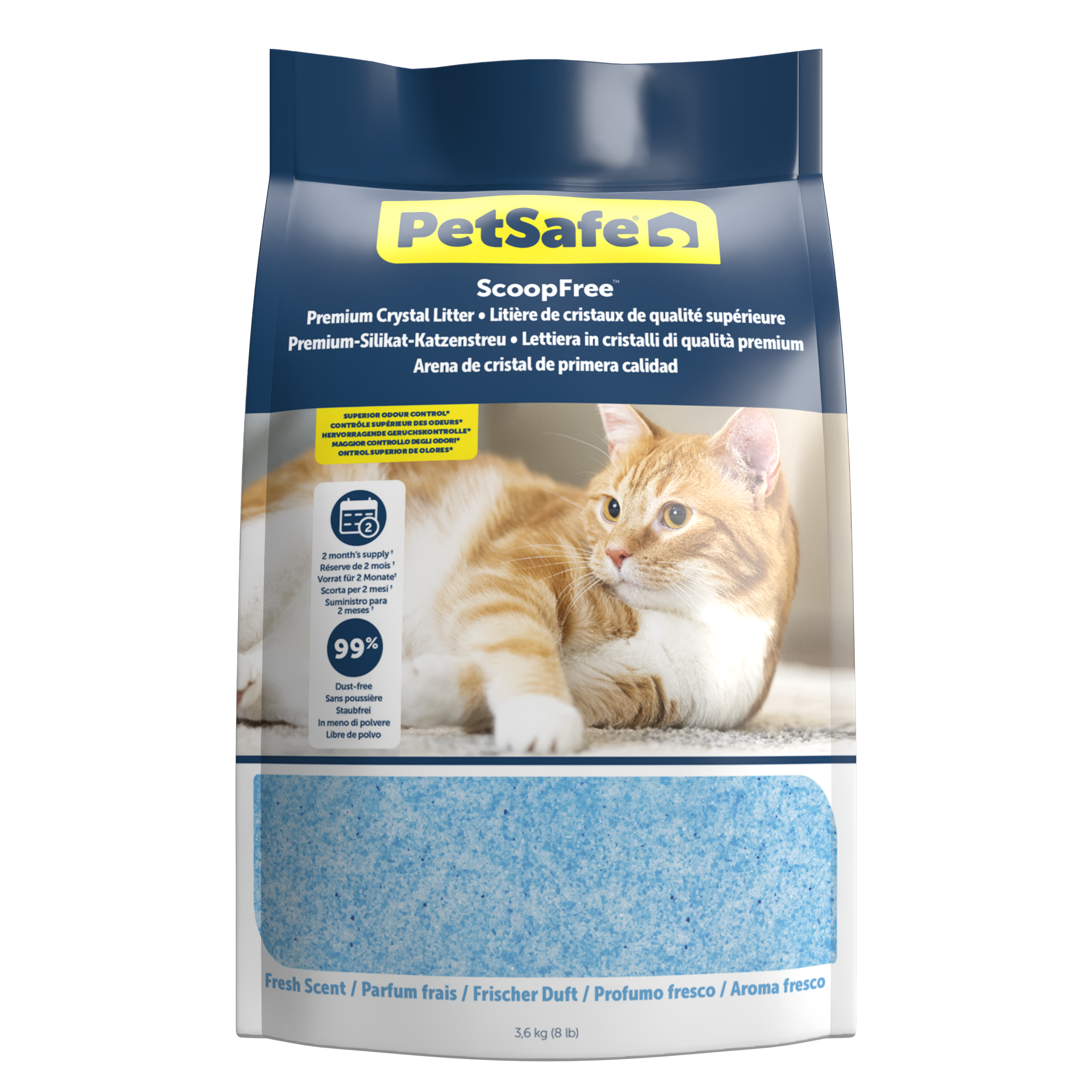 ScoopFree™ Premium Crystal Litter Bag, Fresh Scent, 3.6 kg