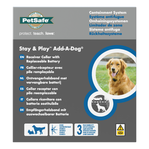 STAY & PLAY® Wireless Fence Replaceable Battery Receiver Collar